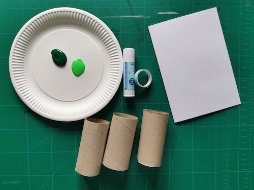 How To Make Shamrock Print Cards For St. Patrick’s Day you will need